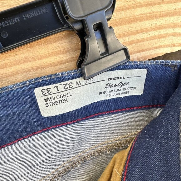 Diesel Bootzee Stretch Slim Bootcut Denim Jeans. 32W x 33L - Picture 7 of 7